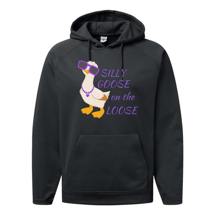 Silly Goose On The Loose Performance Fleece Hoodie