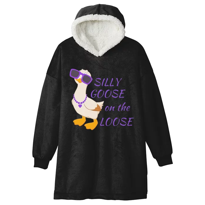 Silly Goose On The Loose Hooded Wearable Blanket