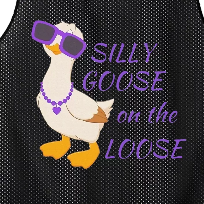 Silly Goose On The Loose Mesh Reversible Basketball Jersey Tank