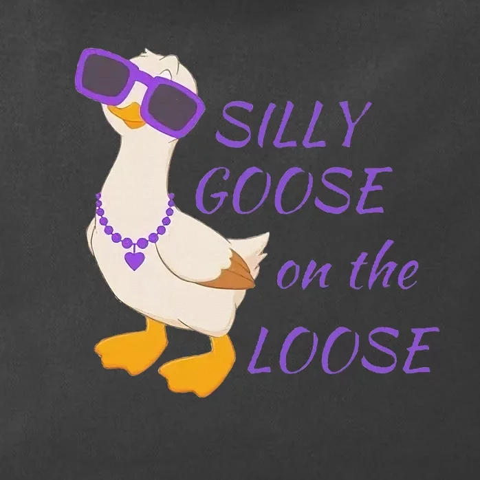 Silly Goose On The Loose Zip Tote Bag