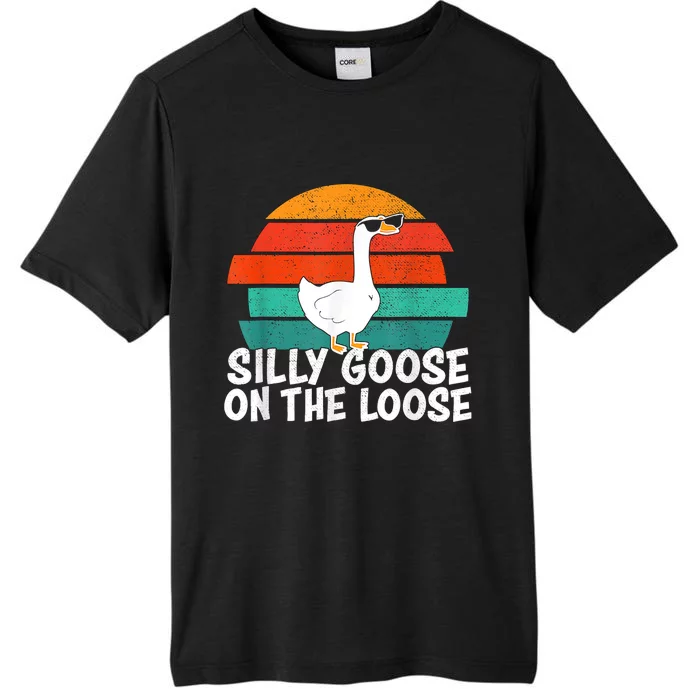 Silly Goose On The Loose Vintage Tee Cool Gift ChromaSoft Performance T-Shirt