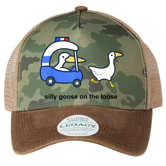 Silly Goose On The Loose Police Car And Duck Legacy Tie Dye Trucker Hat