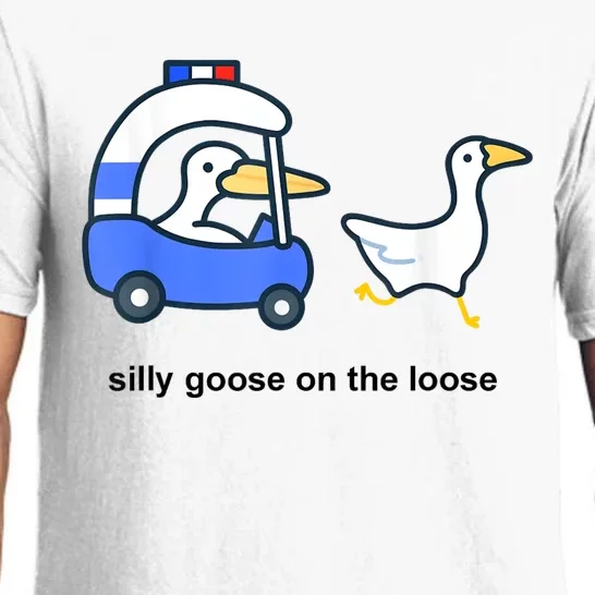 Silly Goose On The Loose Police Car And Duck Pajama Set