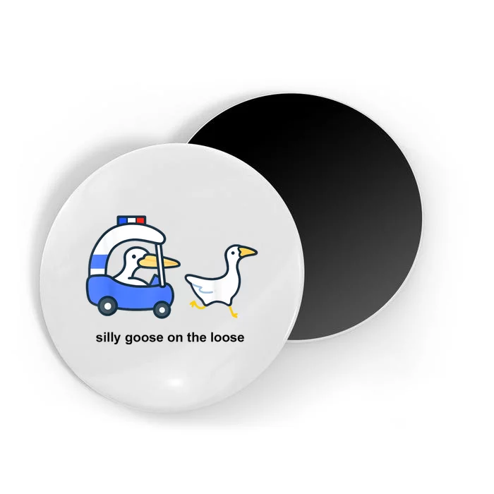 Silly Goose On The Loose Police Car And Duck Magnet