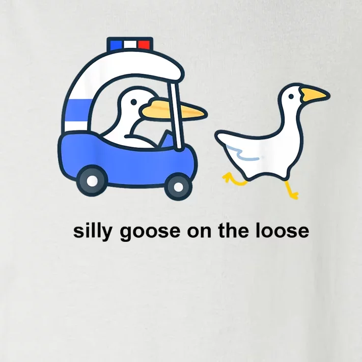 Silly Goose On The Loose Police Car And Duck Toddler Long Sleeve Shirt