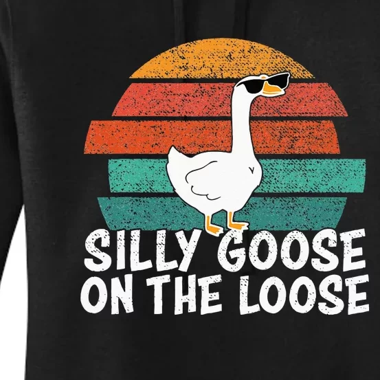 Silly Goose On The Loose Women's Pullover Hoodie