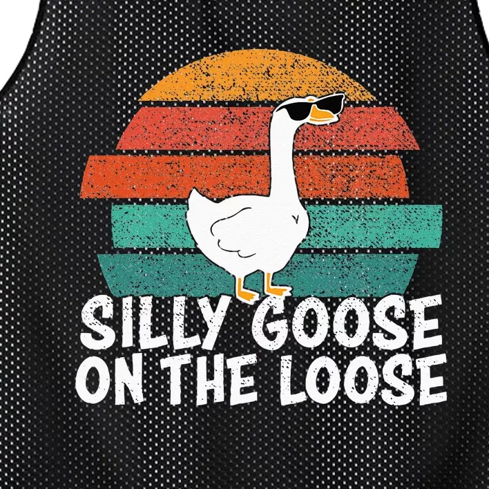 Silly Goose On The Loose Mesh Reversible Basketball Jersey Tank