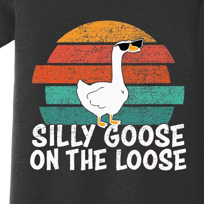 Silly Goose On The Loose Baby Bodysuit