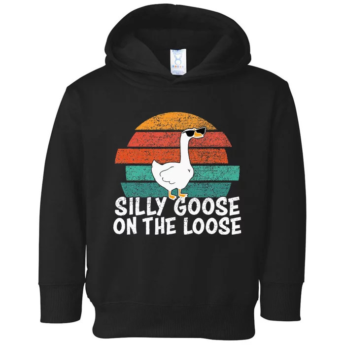 Silly Goose On The Loose Toddler Hoodie