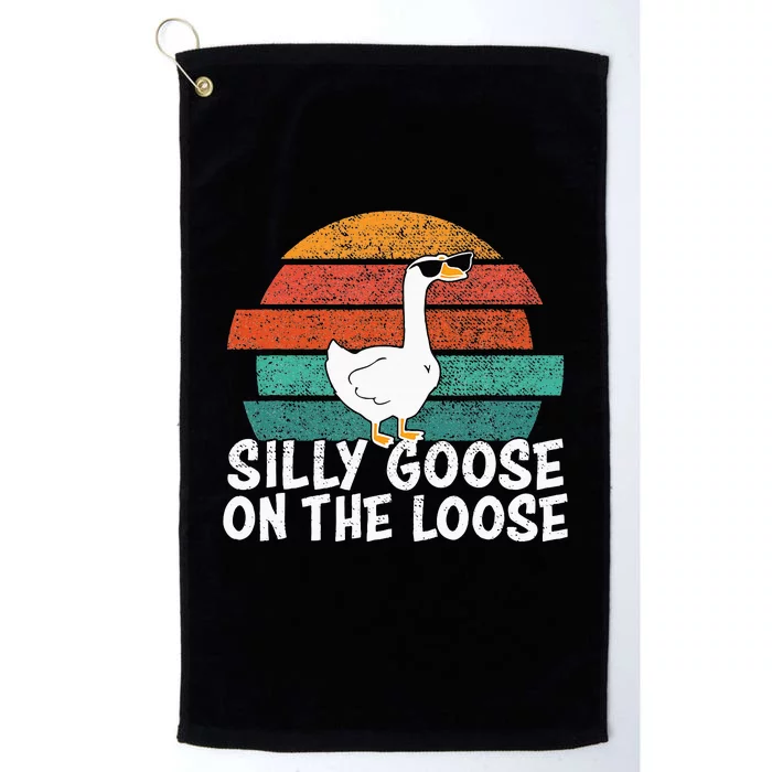 Silly Goose On The Loose Platinum Collection Golf Towel