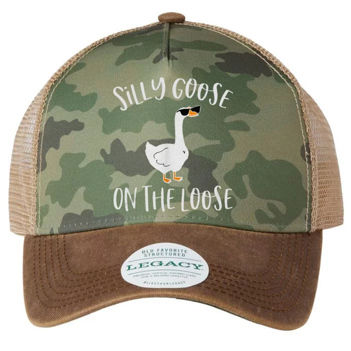 Silly Goose On The Loose Funny Saying Legacy Tie Dye Trucker Hat