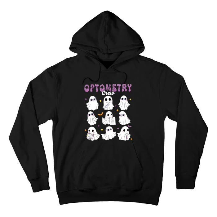 Spooky Ghost Optometry Crew Halloween Ophthalmic Optician Tall Hoodie