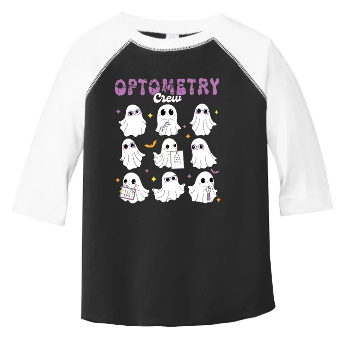 Spooky Ghost Optometry Crew Halloween Ophthalmic Optician Toddler Fine Jersey T-Shirt