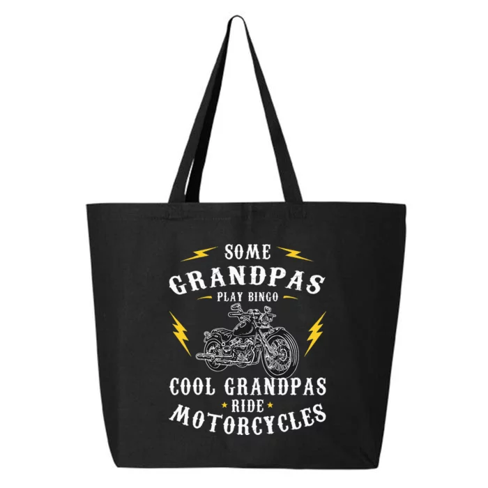 Some Grandpas Play Bingo Cool Grandpas Ride Motorcycles 25L Jumbo Tote