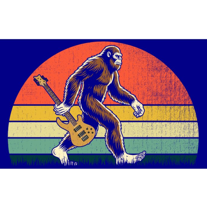 Sasquatch Guitar Player Funny Gift Vintage Great Gift Bumper Sticker