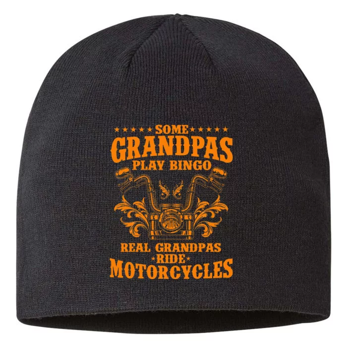 Some Grandpas Play Bingo Real Grandpas Ride 8 1/2in Sustainable Knit Beanie