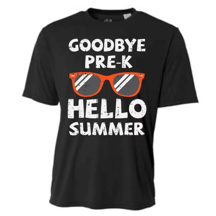 Sunglasses Goodbye Pre K Hello Summer Happy Last Day Cooling Performance Crew T-Shirt