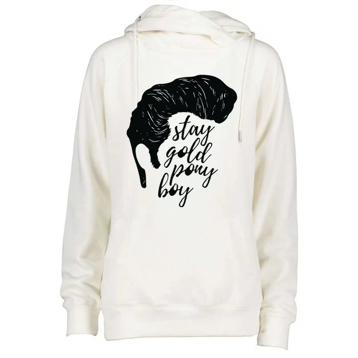 Stay Gold Ponyboy Womens Funnel Neck Pullover Hood