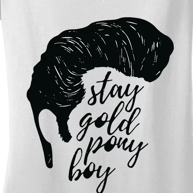 Stay Gold Ponyboy Women's V-Neck T-Shirt