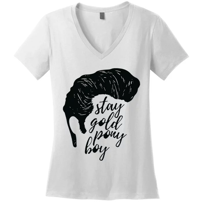 Stay Gold Ponyboy Women's V-Neck T-Shirt