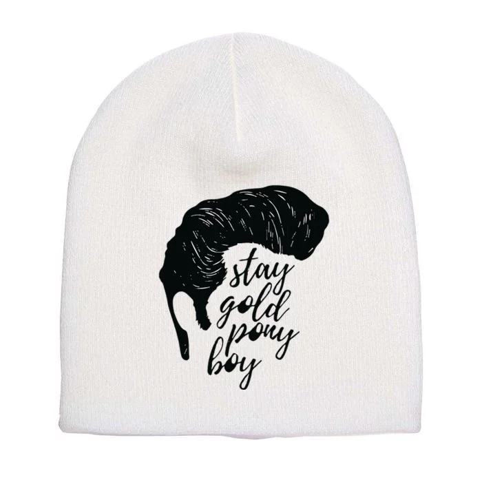 Stay Gold Ponyboy Short Acrylic Beanie