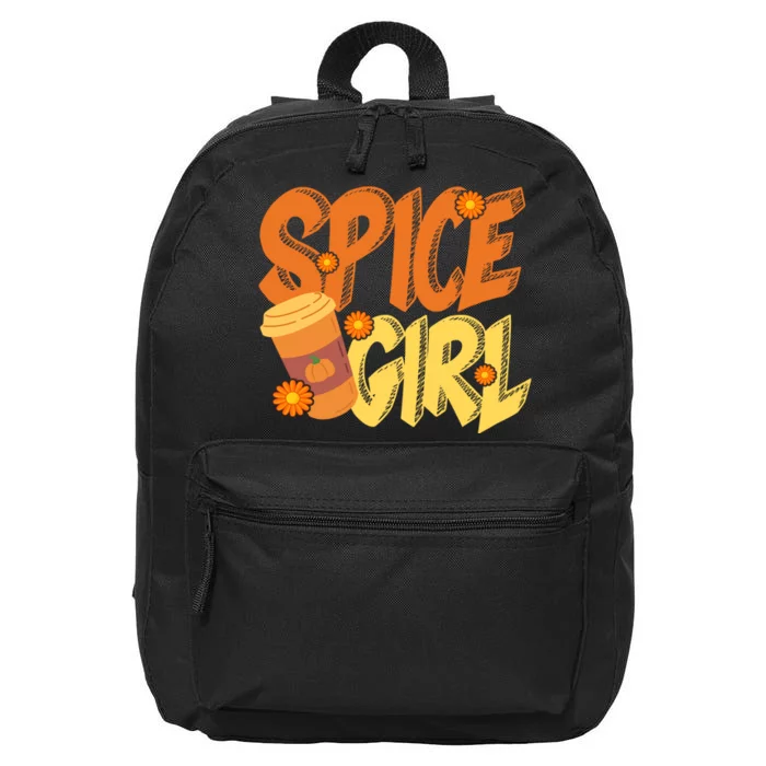 Spice Girl Pumpkin Coffee Lover Fall 16 in Basic Backpack