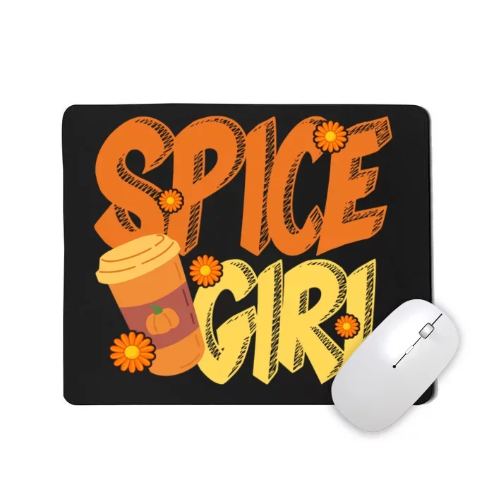 Spice Girl Pumpkin Coffee Lover Fall Mousepad