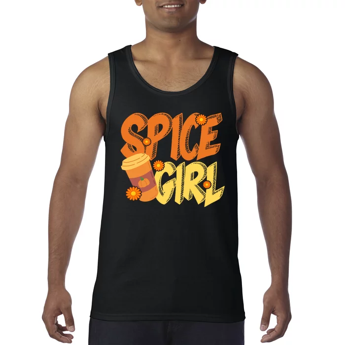 Spice Girl Pumpkin Coffee Lover Fall Tank Top