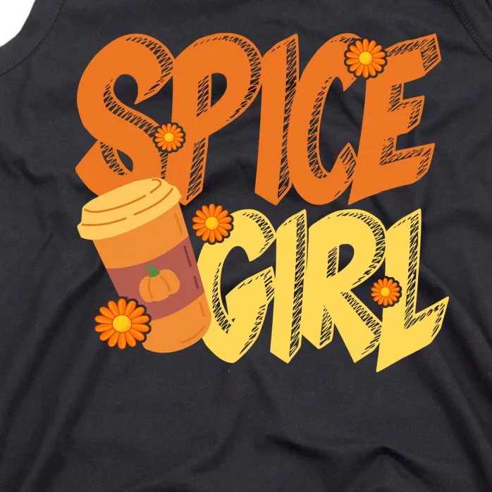 Spice Girl Pumpkin Coffee Lover Fall Tank Top