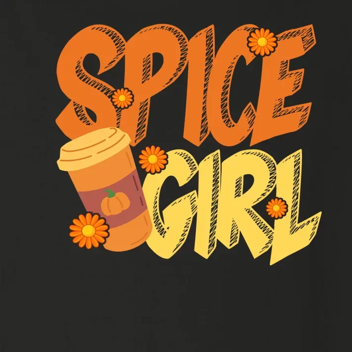 Spice Girl Pumpkin Coffee Lover Fall Toddler Long Sleeve Shirt