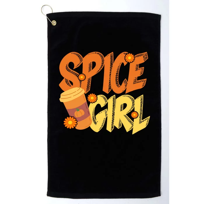 Spice Girl Pumpkin Coffee Lover Fall Platinum Collection Golf Towel