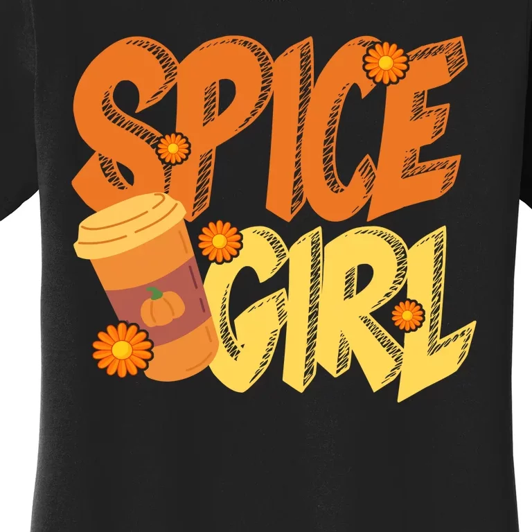 Spice Girl Pumpkin Coffee Lover Fall Women's T-Shirt