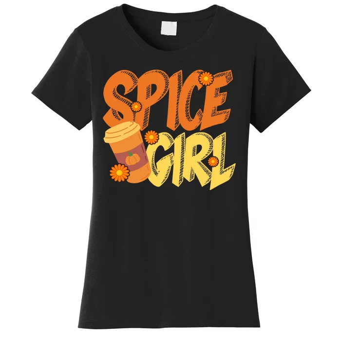 Spice Girl Pumpkin Coffee Lover Fall Women's T-Shirt