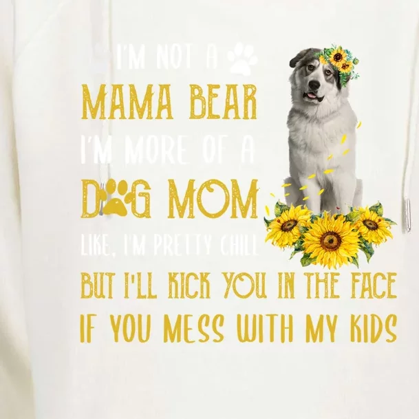 Sunflower Great Pyrenees Mom Mothers Day Dog Mom Gift Womens Funnel Neck Pullover Hood