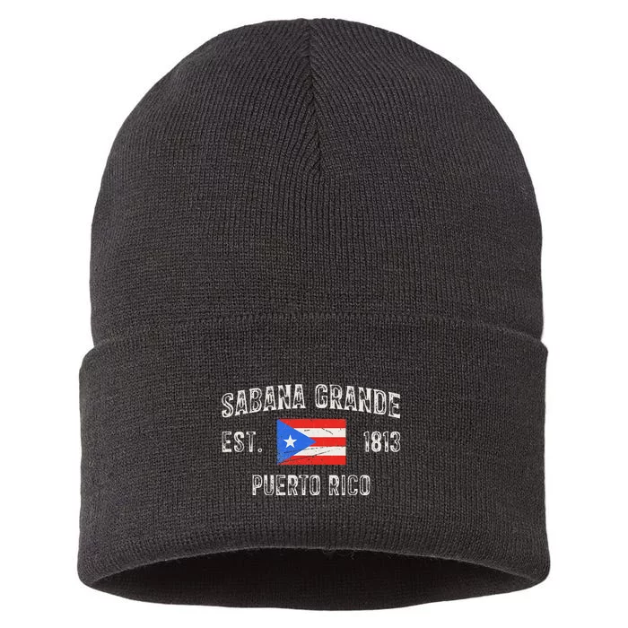 Sabana Grande Puerto Rico Est 1813 Sustainable Knit Beanie