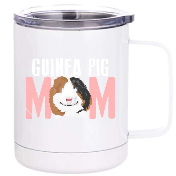 Sweet Guinea Pig Mom Meaningful Gift For Pet Owner Meaningful Gift Front & Back 12oz Stainless Steel Tumbler Cup