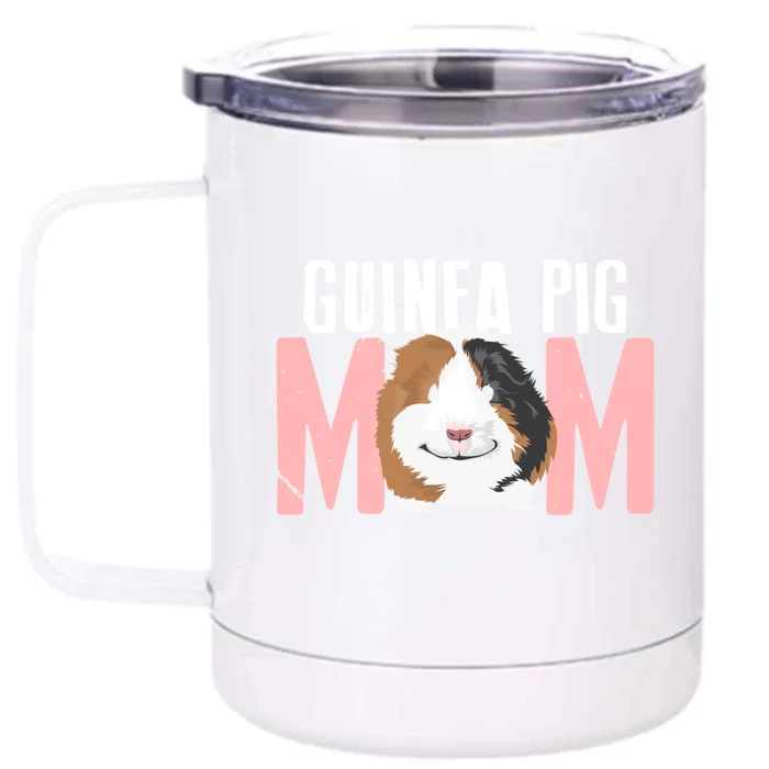 Sweet Guinea Pig Mom Meaningful Gift For Pet Owner Meaningful Gift Front & Back 12oz Stainless Steel Tumbler Cup