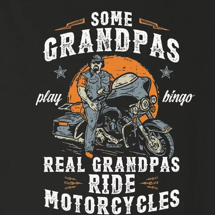 Some Grandpas Play Bingo Real Grandpas Ride Motorcycles Toddler Long Sleeve Shirt