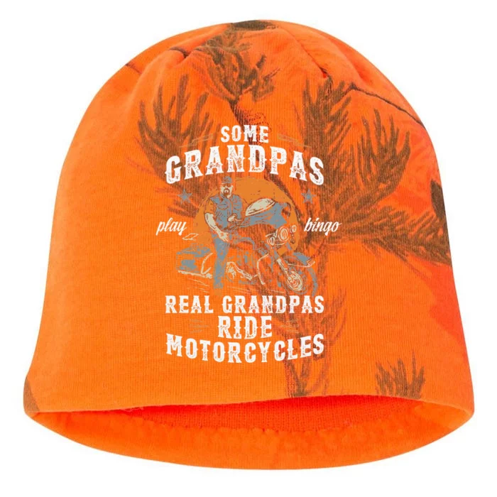 Some Grandpas Play Bingo Real Grandpas Ride Motorcycles Kati - Camo Knit Beanie