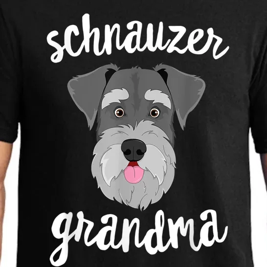 Schnauzer Grandma Pawma Dog Grandparents Grand Maw Pajama Set