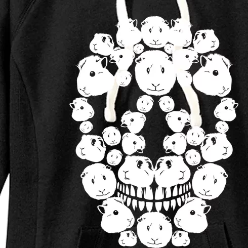 Skull Guinea Pig Skeleton Halloween Costume Gift Women's Fleece Hoodie