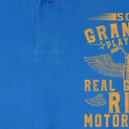 Some Grandpas Play Bingo Real Grandpas Ride Motorcycle Biker Funny Gift Softstyle Adult Sport Polo