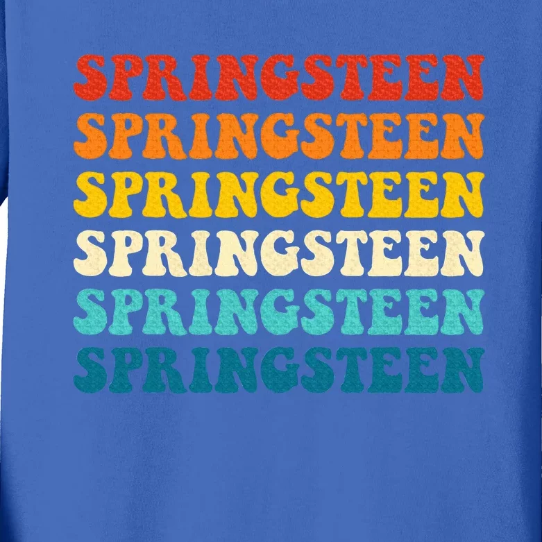 Springsteen Groovy Party Everyday Casual Kids Long Sleeve Shirt