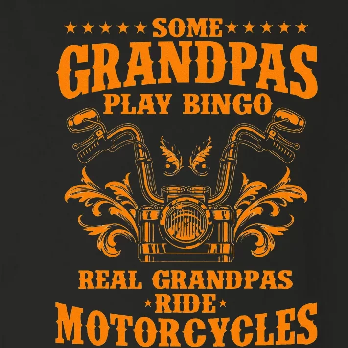 Some Grandpas Play Bingo Real Grandpas Ride Motorcycles Gift Toddler Long Sleeve Shirt