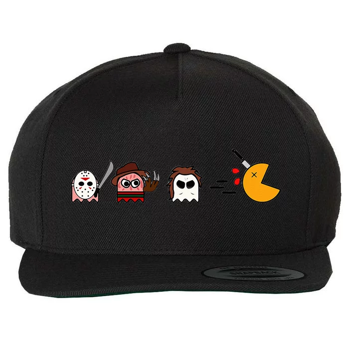 Spooky Gamer Parody Retro Halloween Horror Fun Wool Snapback Cap