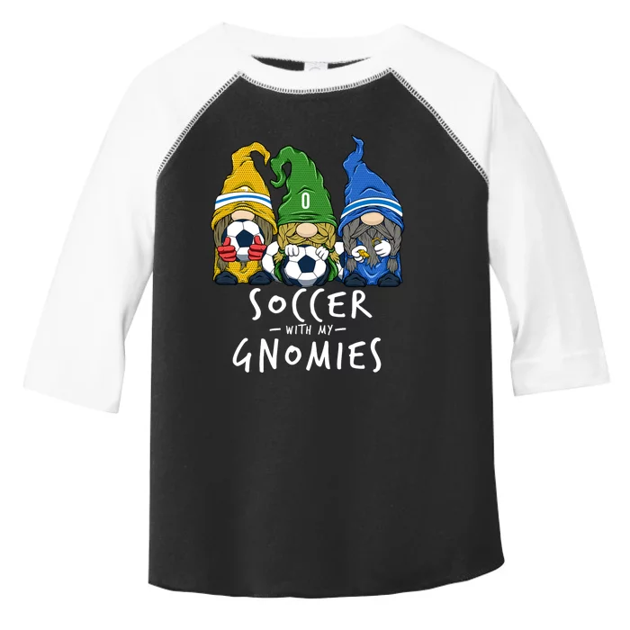 Soccer Gnomes Playing Soccer With My Gnomies Toddler Fine Jersey T-Shirt