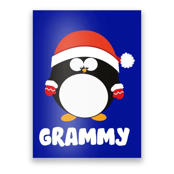 Santa Grammy Penguin Christmas Family Matching Costume Gift Poster