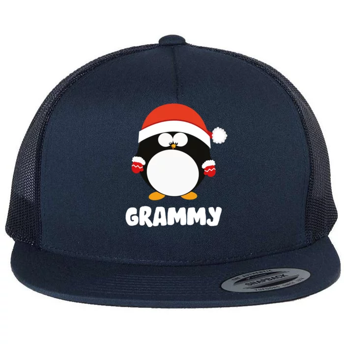 Santa Grammy Penguin Christmas Family Matching Costume Gift Flat Bill Trucker Hat