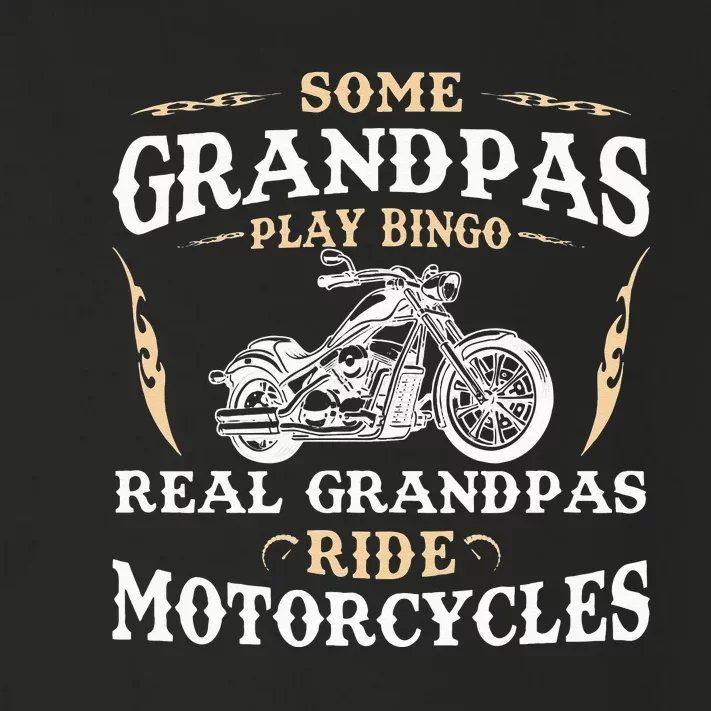 Some Grandpas Play Bingo Real Grandpas Ride Motorcycles Toddler Long Sleeve Shirt