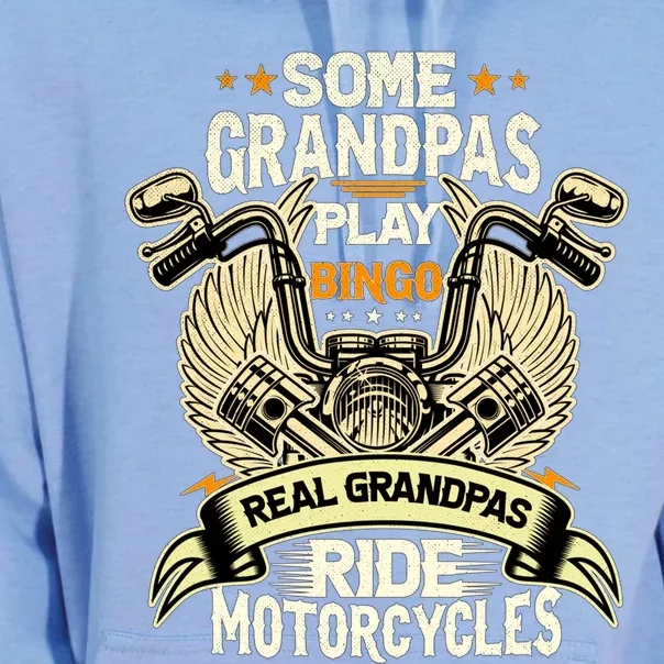 Some Grandpas Play Bingo Real Grandpas Ride Motorcycles Gift Unisex Surf Hoodie